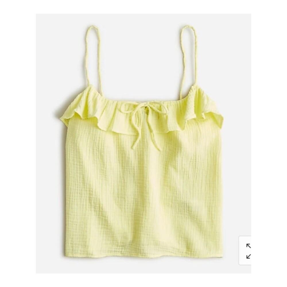 J. Crew Ruffle soft gauze camisole XL